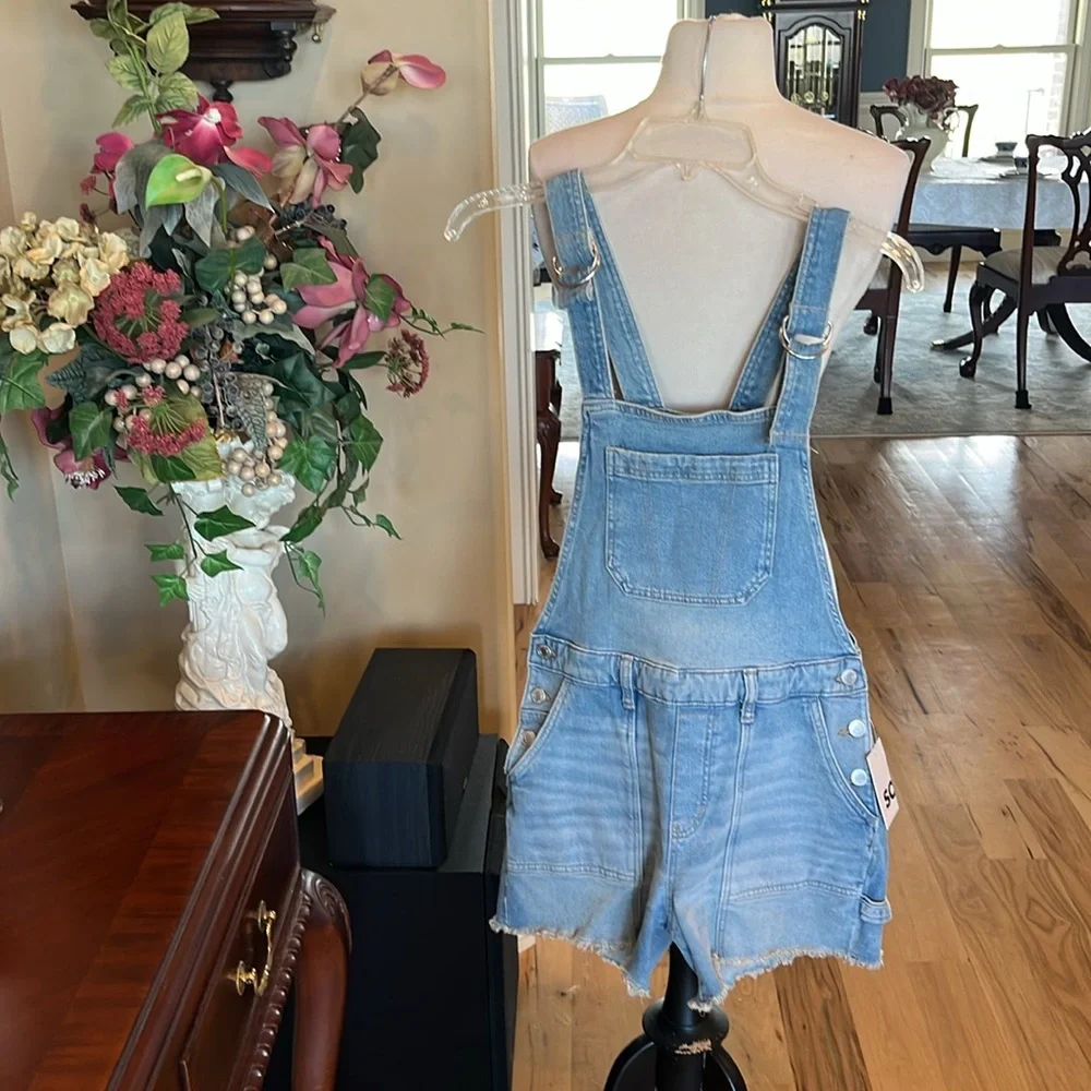 Light Blue Denim Overalls NEW